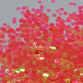 Orange Caviar Dot Shape Glitter - Orange Glitter